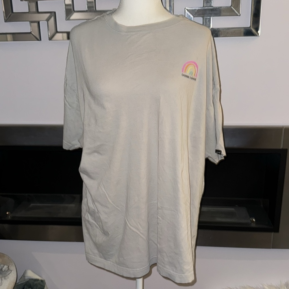 Victoria’s Secret pink one size tee “ it’s all love” “ choose kindness” - Picture 2 of 6
